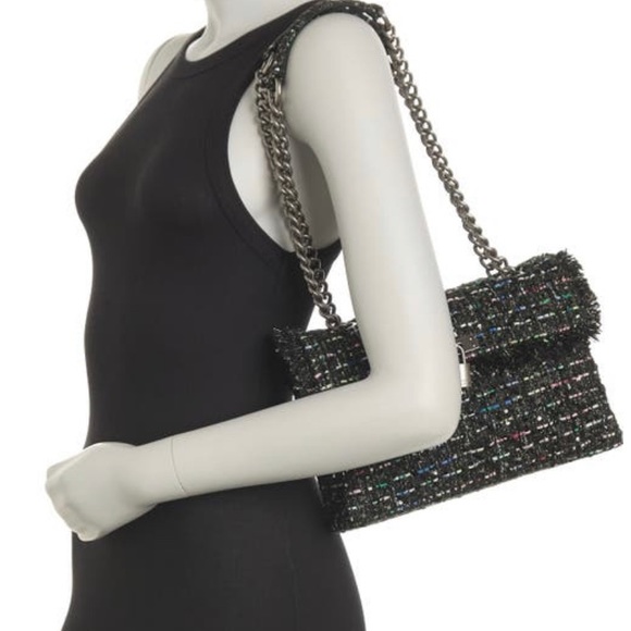 Authentic KURT GEIGER LONDON Tweed LG Crosb/Shoulder bag - Picture 15 of 15
